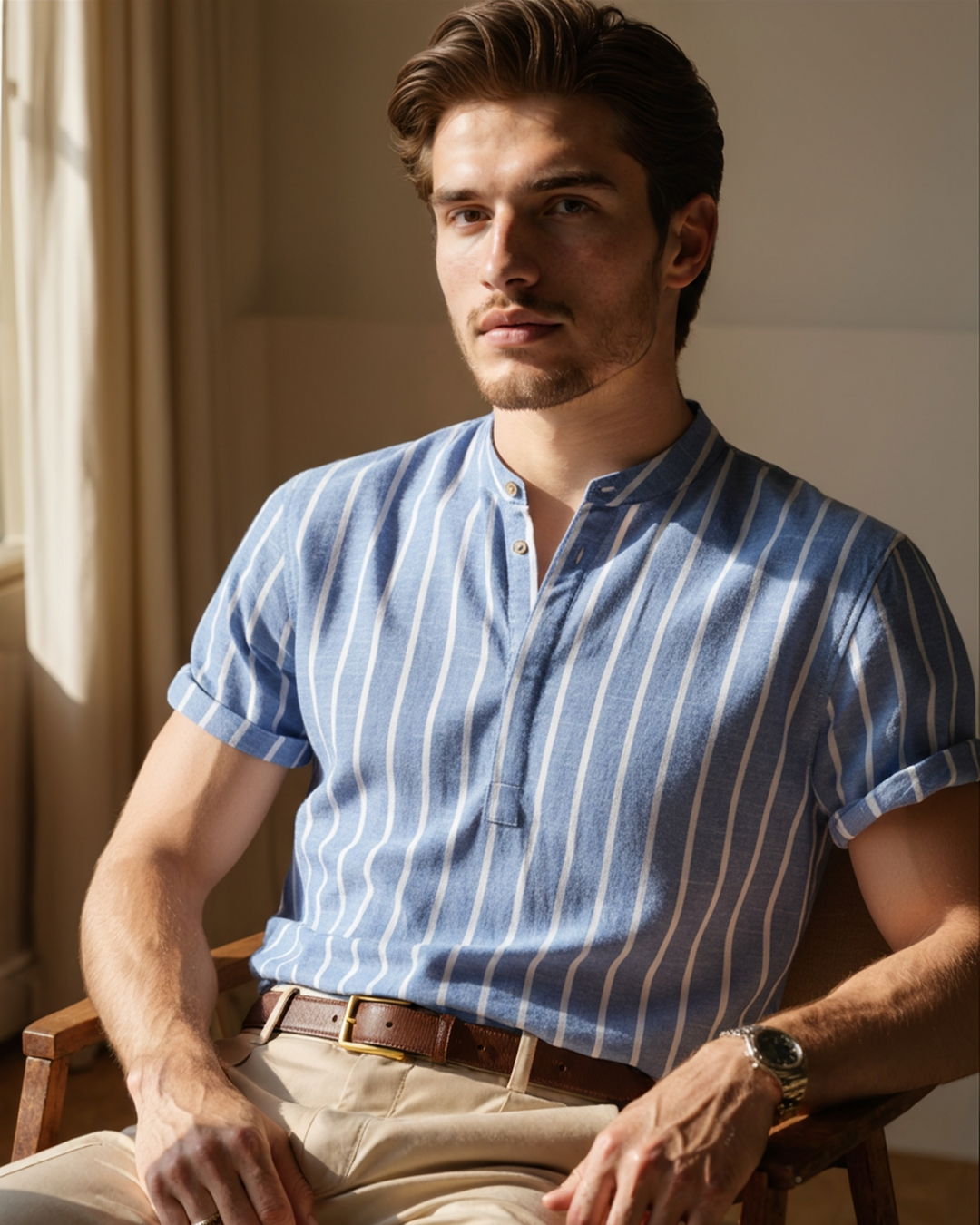 Classica Magliette Polo Uomo Cotone Organico