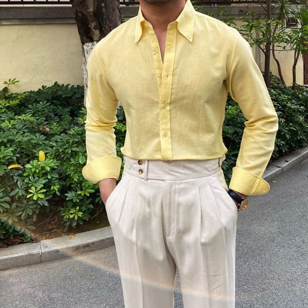 Camicia uomo lino elegante