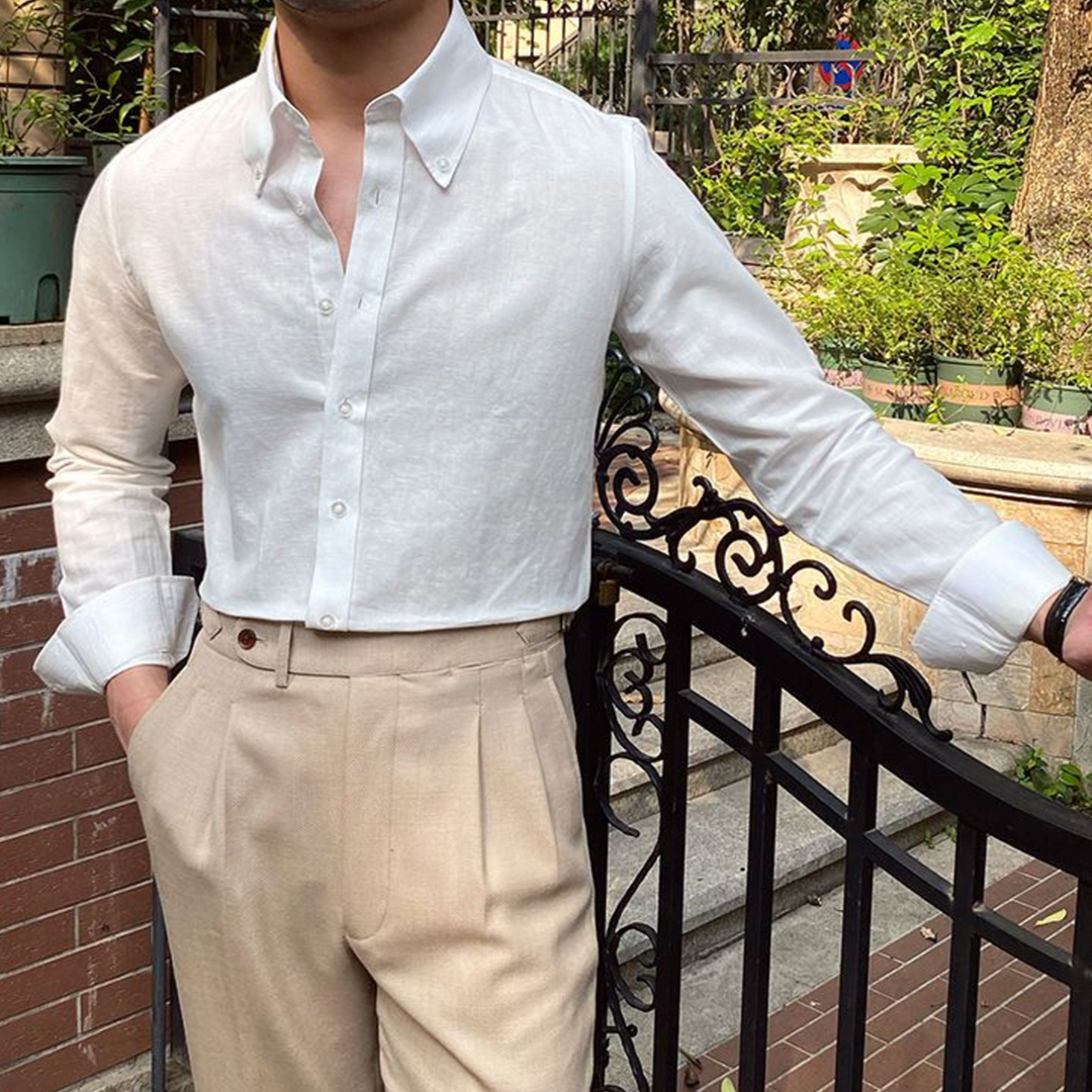 Camicia uomo lino elegante