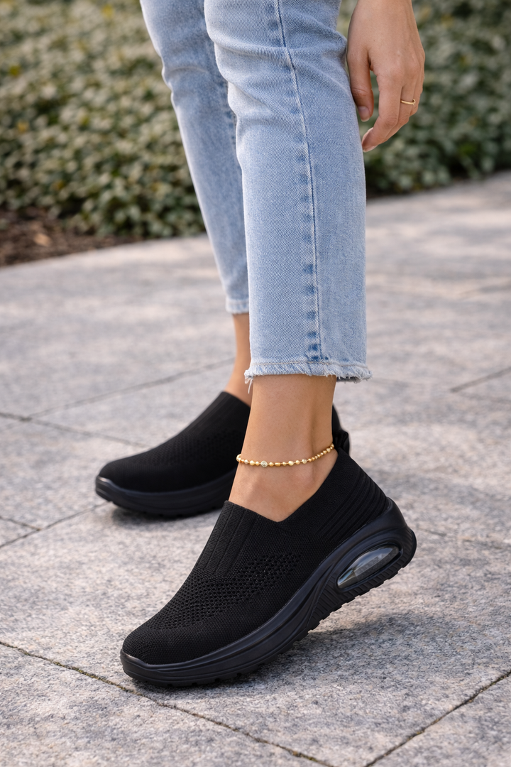 Sneakers Donna Slip-On in Maglia Traspirante
