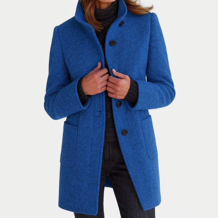 Amelia | Elegante e calda – cappotto da donna con collo alto