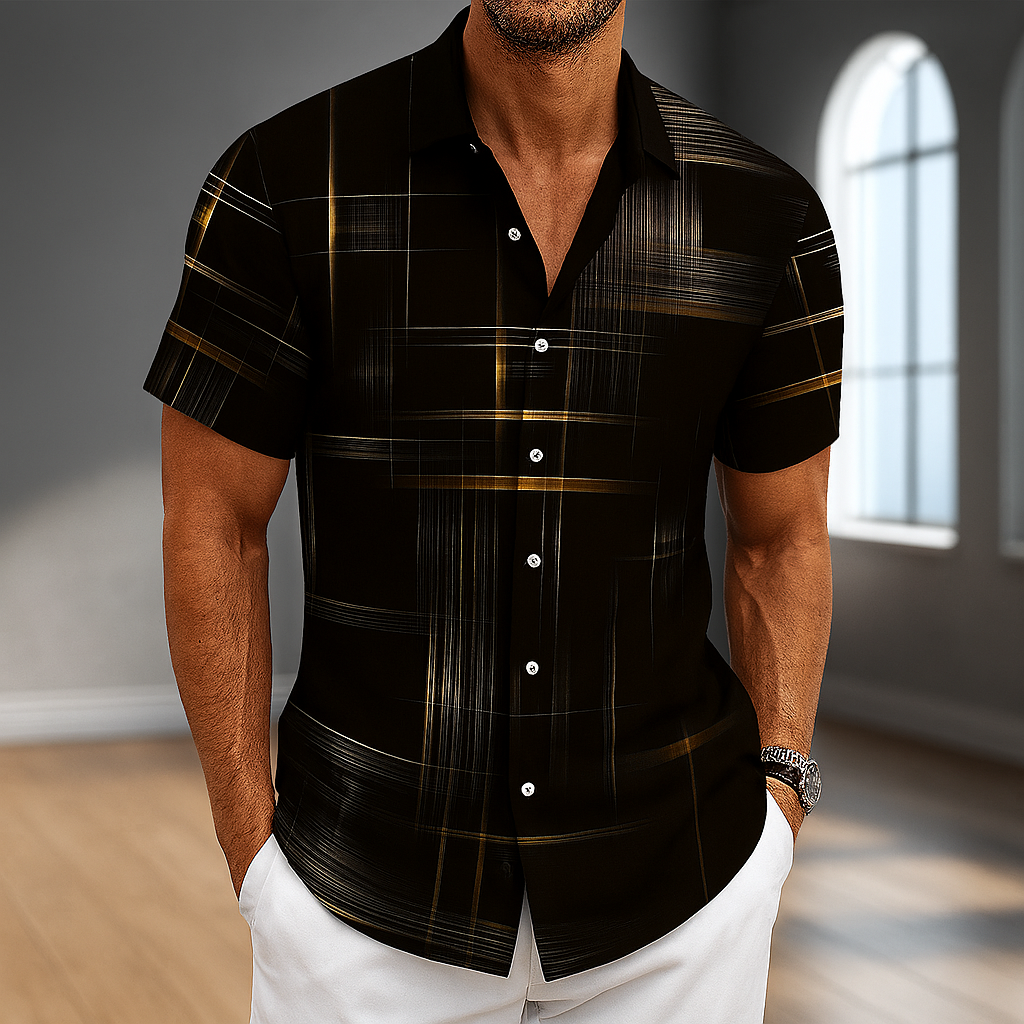 T shirt polo lussuosa uomo seta