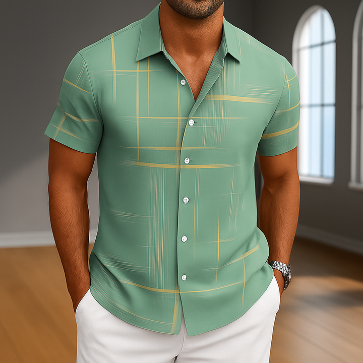 T shirt polo lussuosa uomo seta