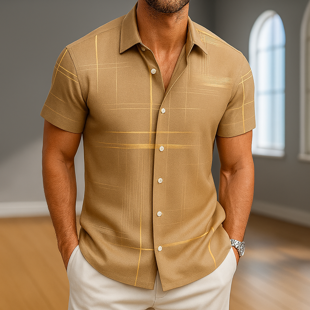 T shirt polo lussuosa uomo seta