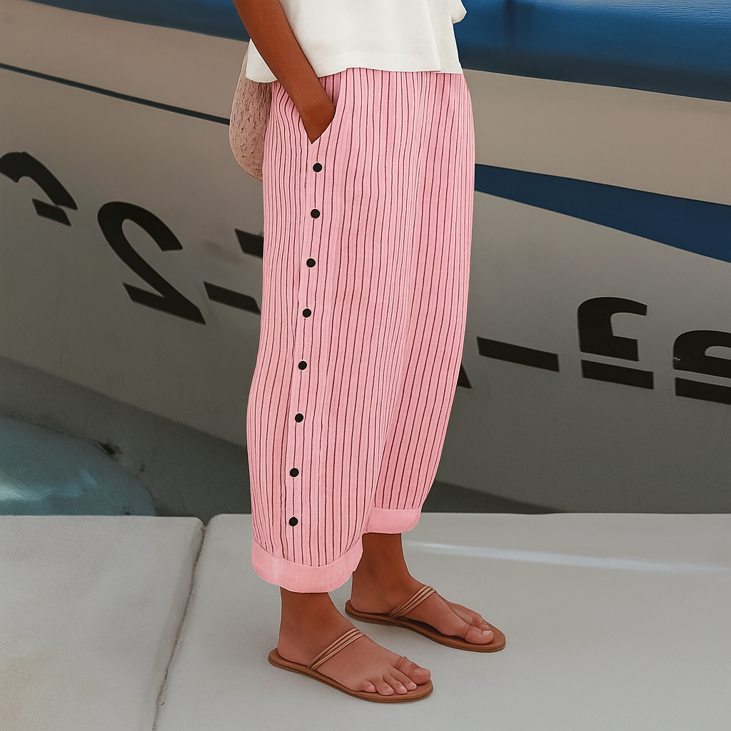 Pantaloni donna estivi gamba dritta