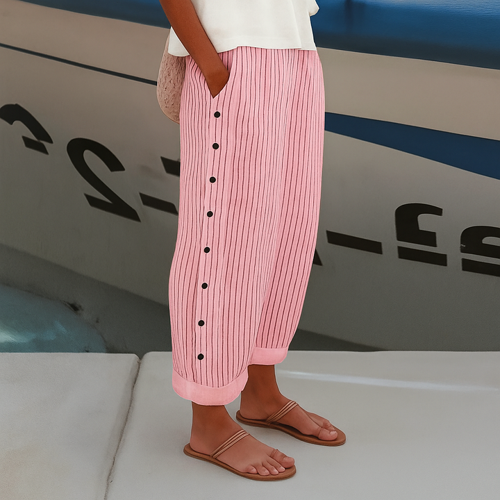 Pantaloni donna estivi gamba dritta