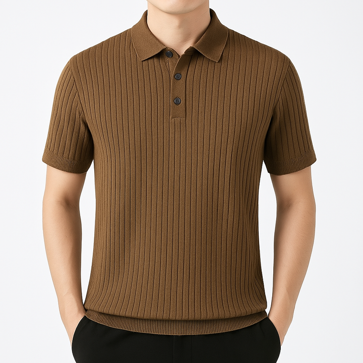 T shirt polo lussuosa uomo costine