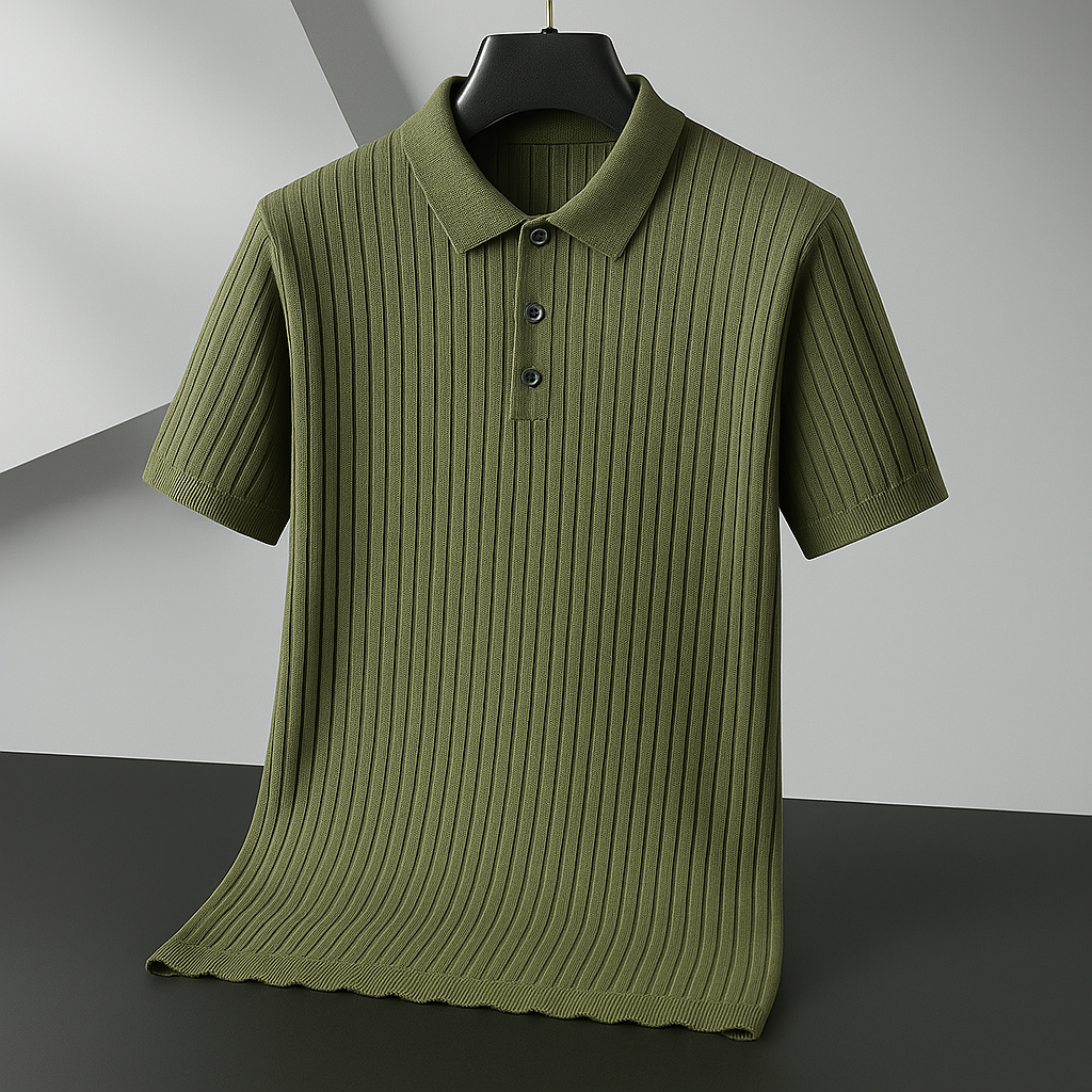 T shirt polo lussuosa uomo costine