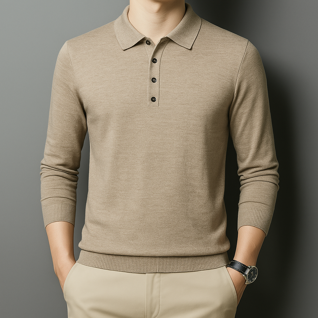 T shirt polo lussuosa uomo maglia Maniche lunghe