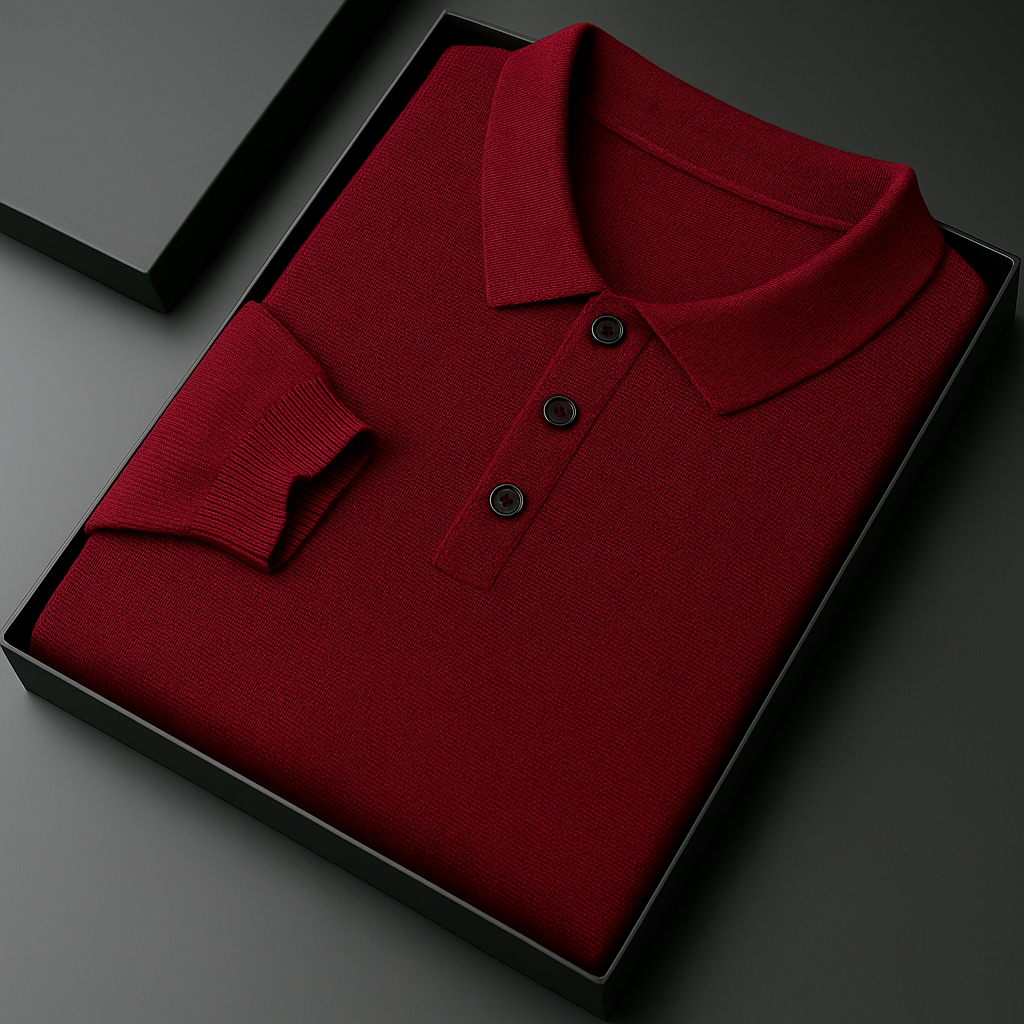 T shirt polo lussuosa uomo maglia Maniche lunghe