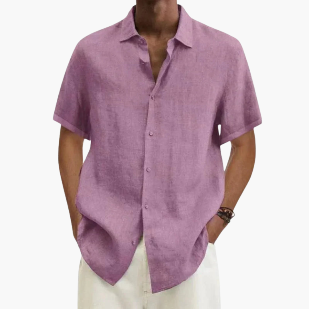 Camicia uomo manica corta elegante