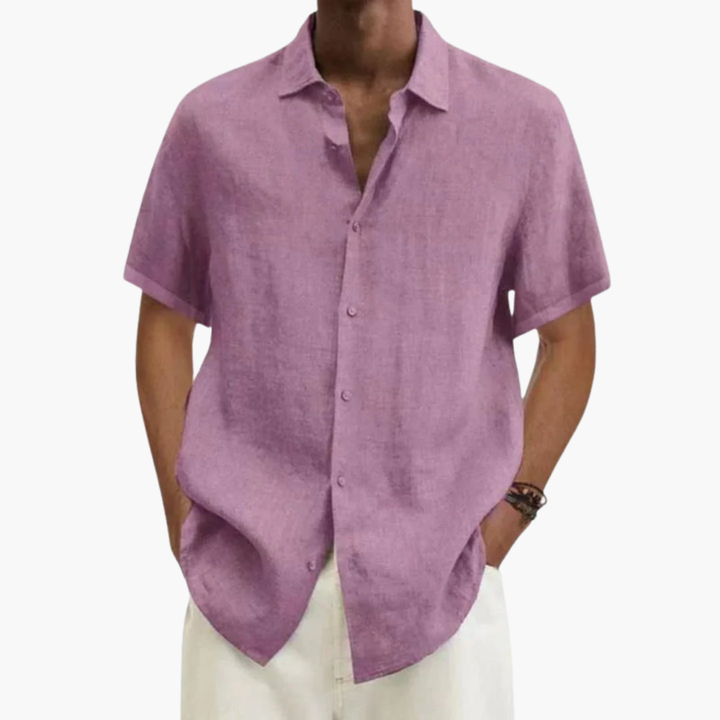 Camicia uomo manica corta elegante