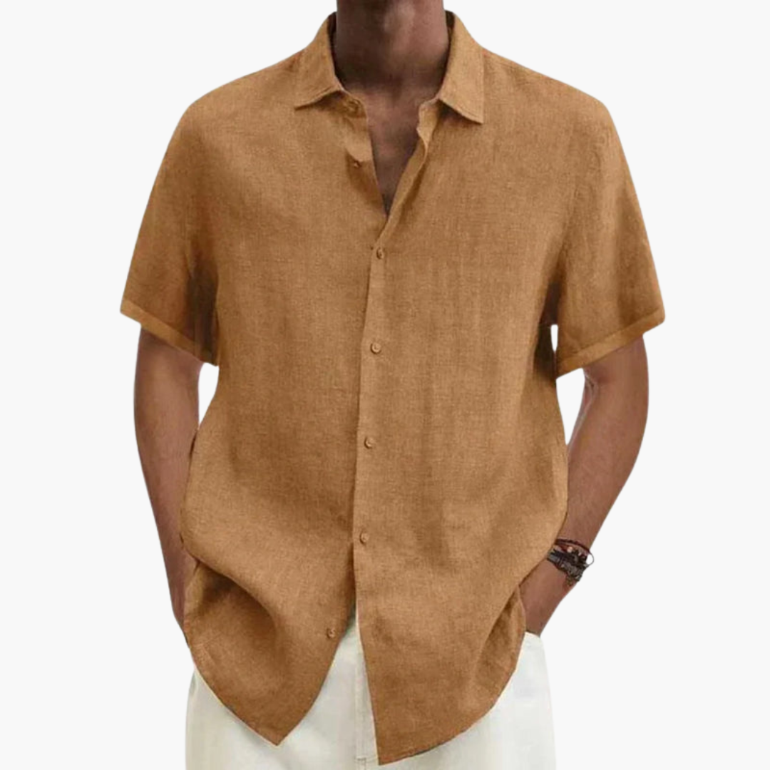 Camicia uomo manica corta elegante