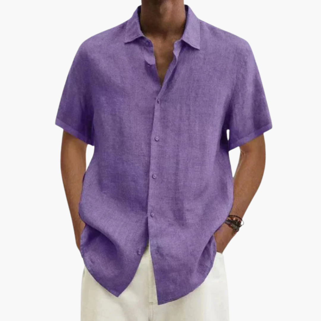 Camicia uomo manica corta elegante