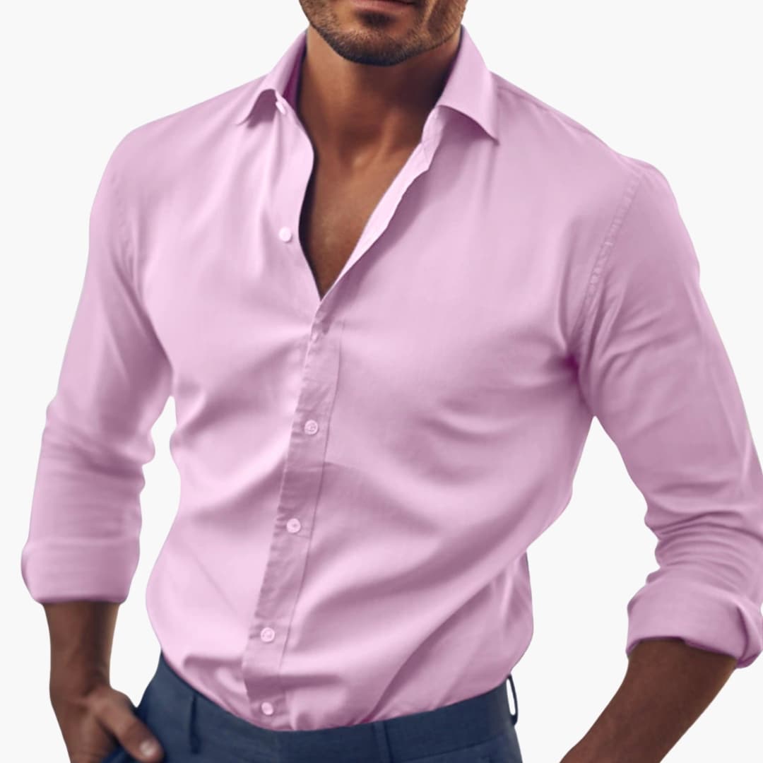 Camicia uomo elegante manica lunga