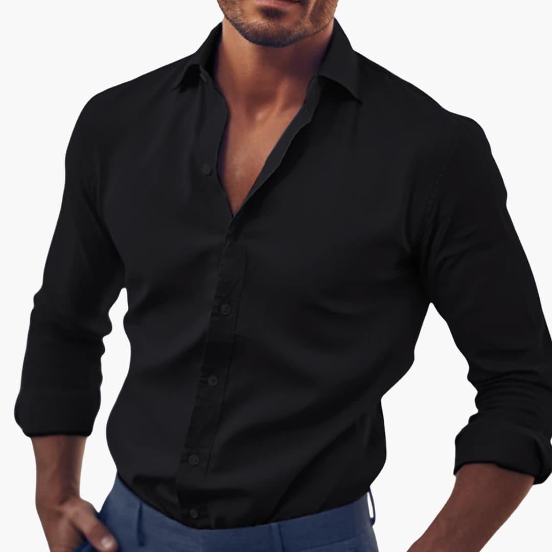 Camicia uomo elegante manica lunga