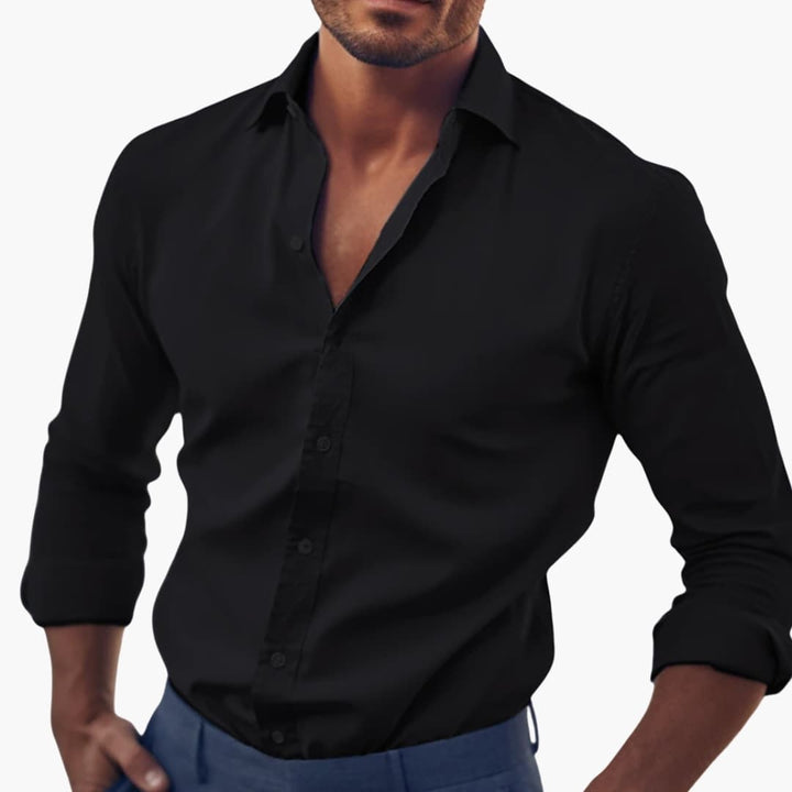 Camicia uomo elegante manica lunga