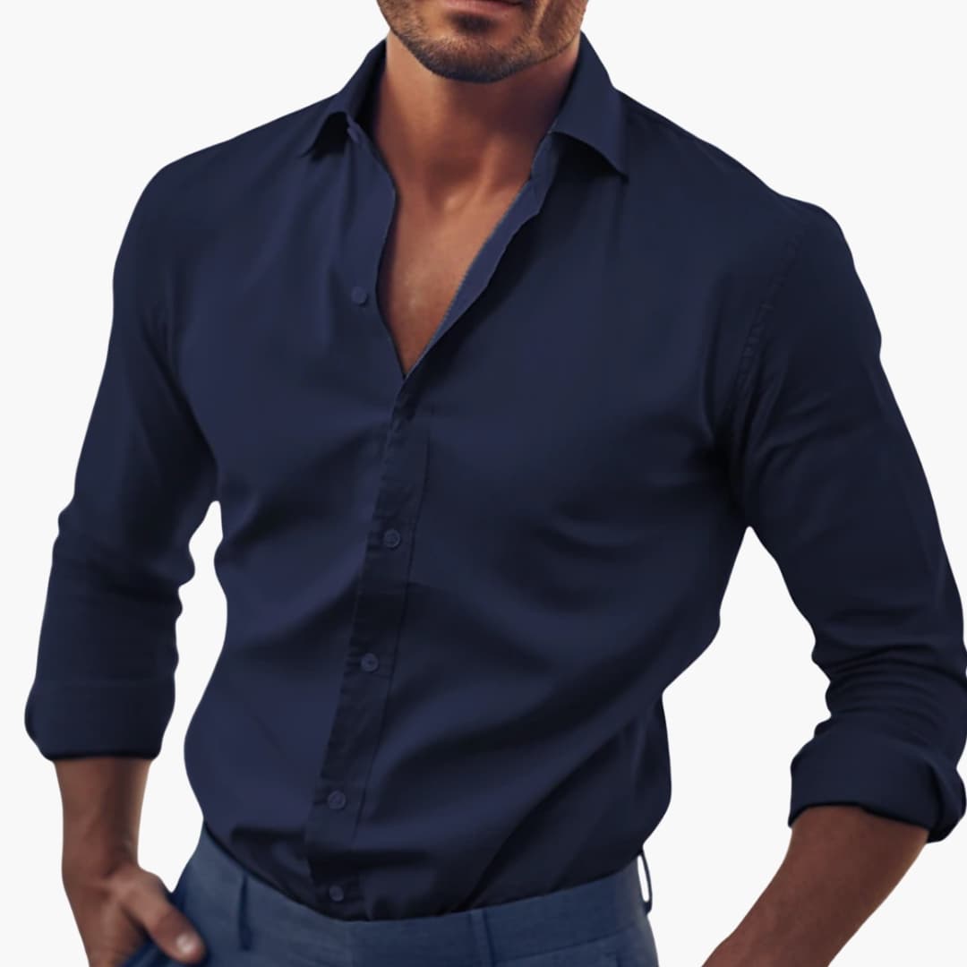 Camicia uomo elegante manica lunga