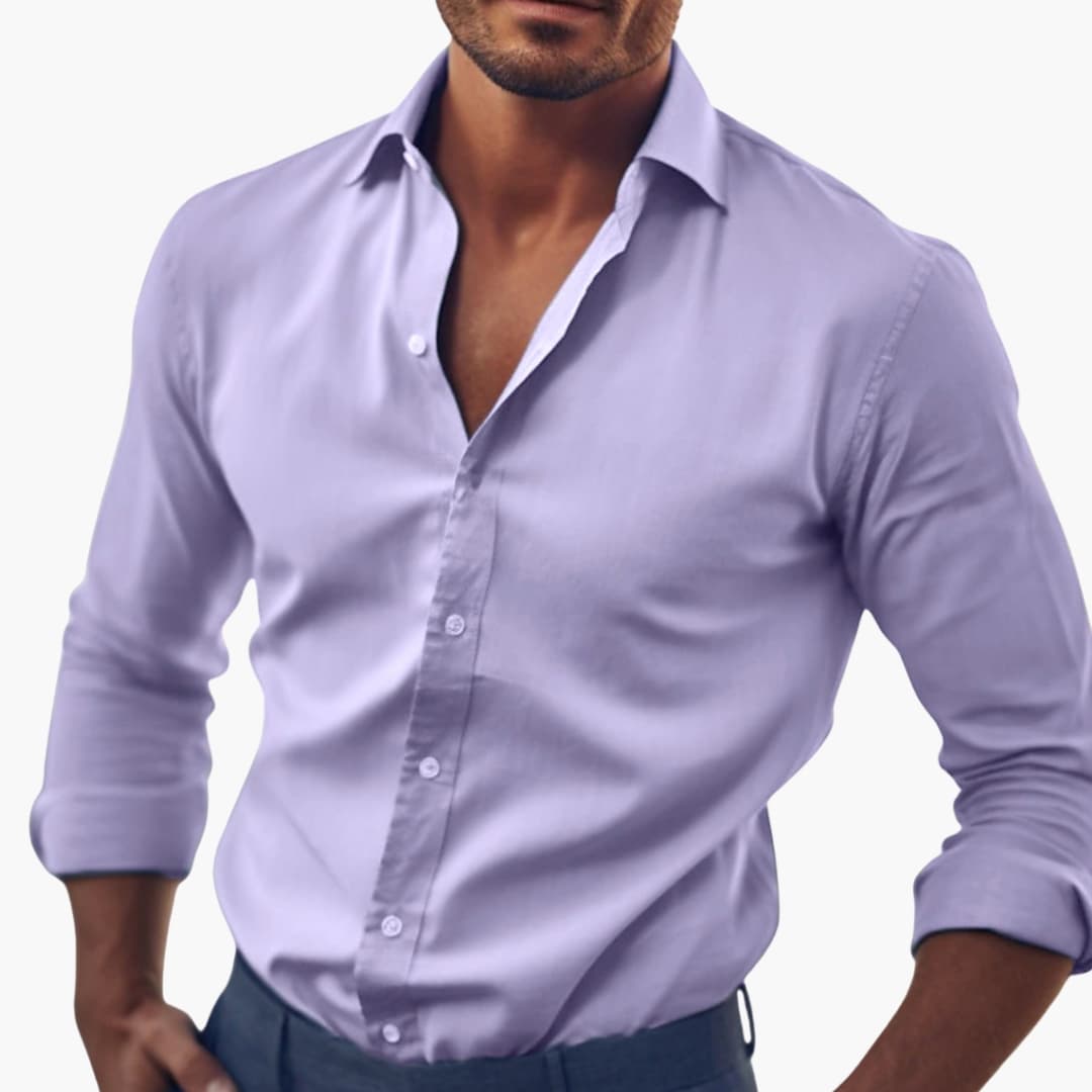 Camicia uomo elegante manica lunga