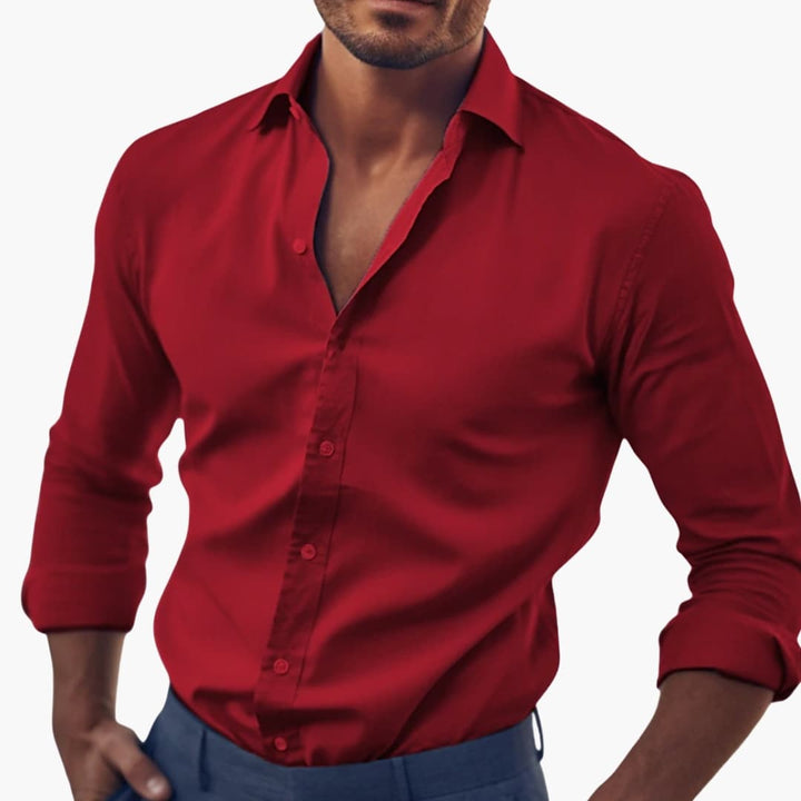 Camicia uomo elegante manica lunga