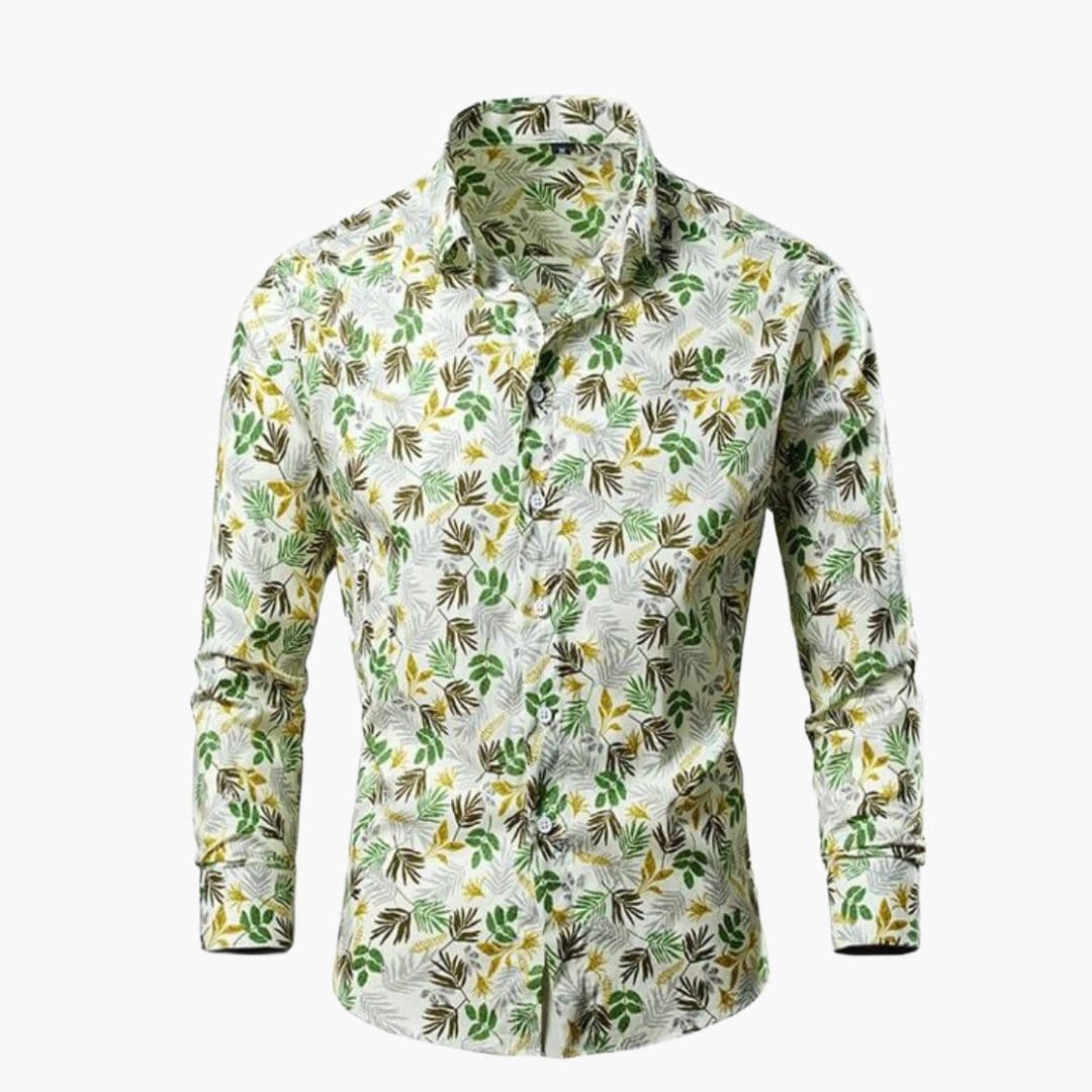 Camicia uomo elegante stampa floreale