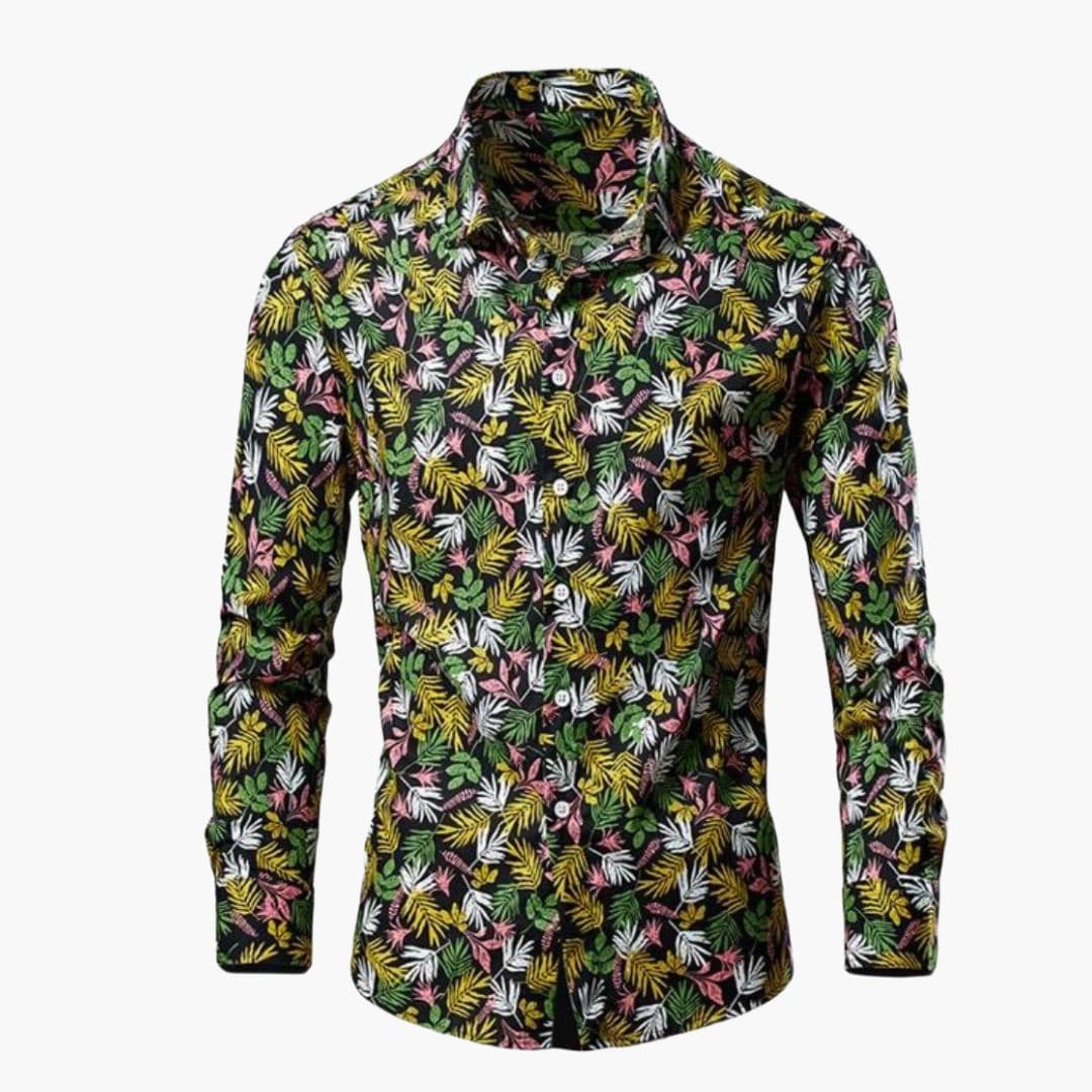 Camicia uomo elegante stampa floreale