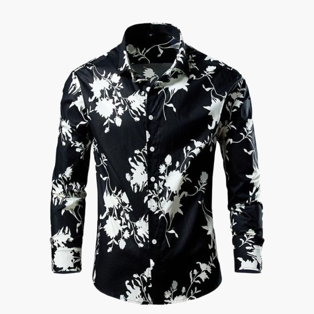 Camicia uomo elegante stampa floreale