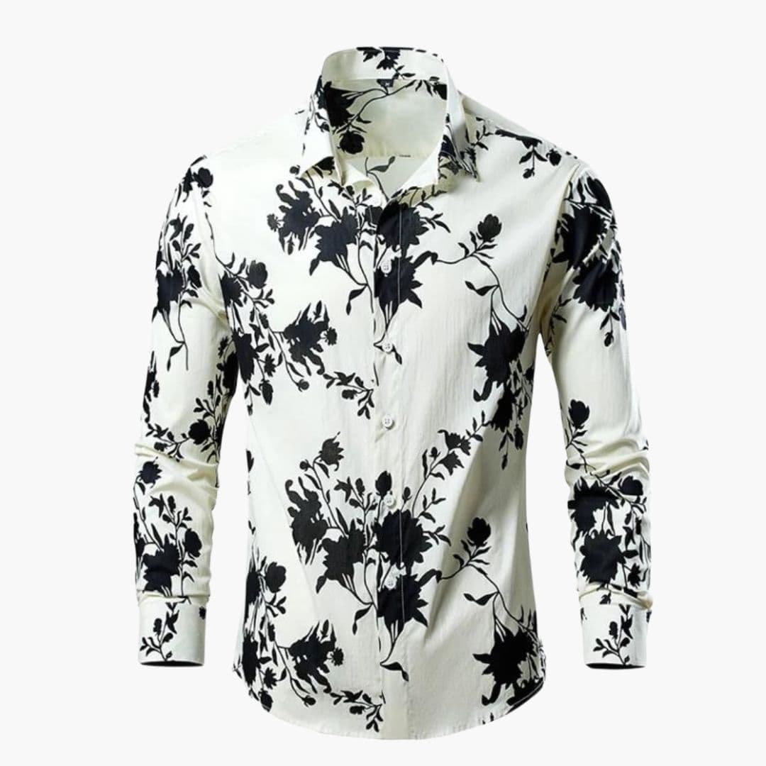 Camicia uomo elegante stampa floreale