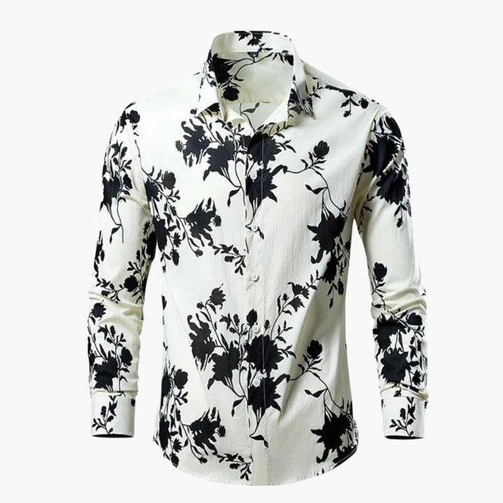 Camicia uomo elegante stampa floreale