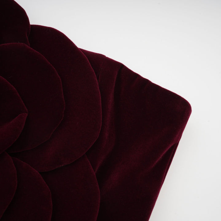 Abito cerimonia elegante floreale rosso