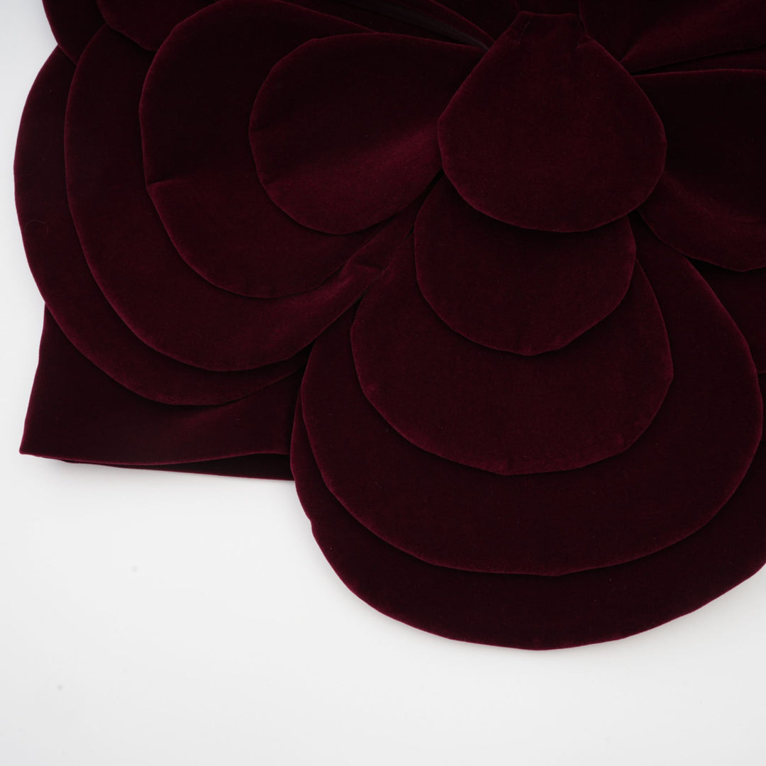 Abito cerimonia elegante floreale rosso