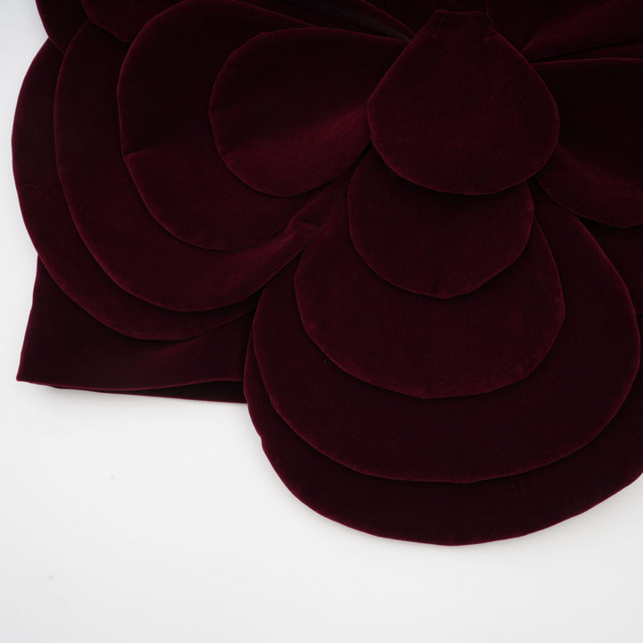 Abito cerimonia elegante floreale rosso