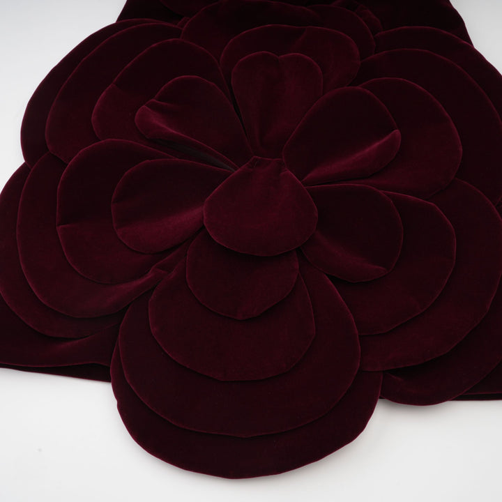 Abito cerimonia elegante floreale rosso