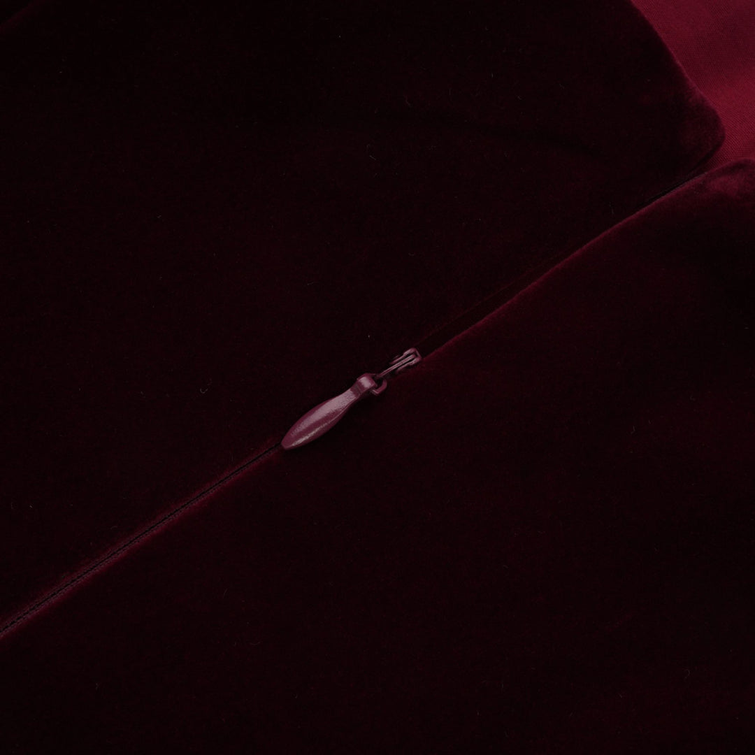 Abito cerimonia elegante floreale rosso