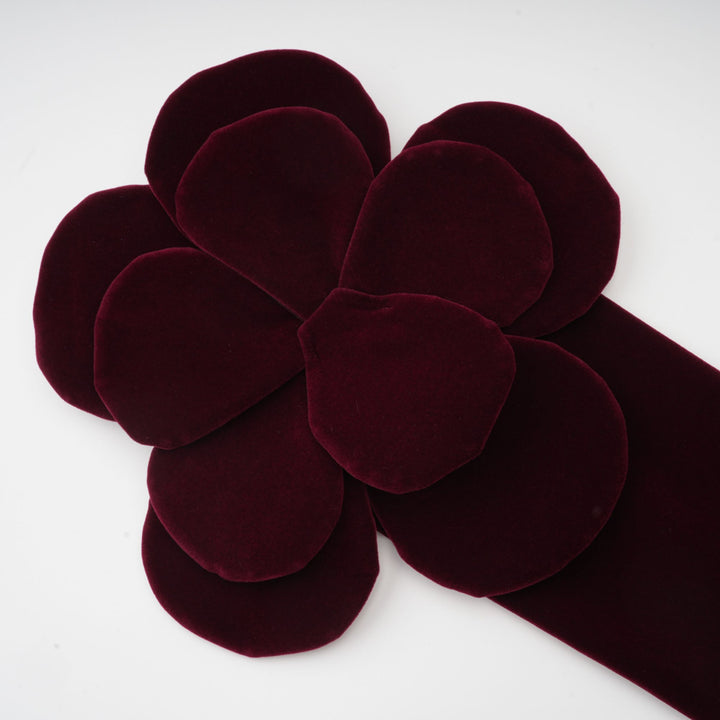 Abito cerimonia elegante floreale rosso