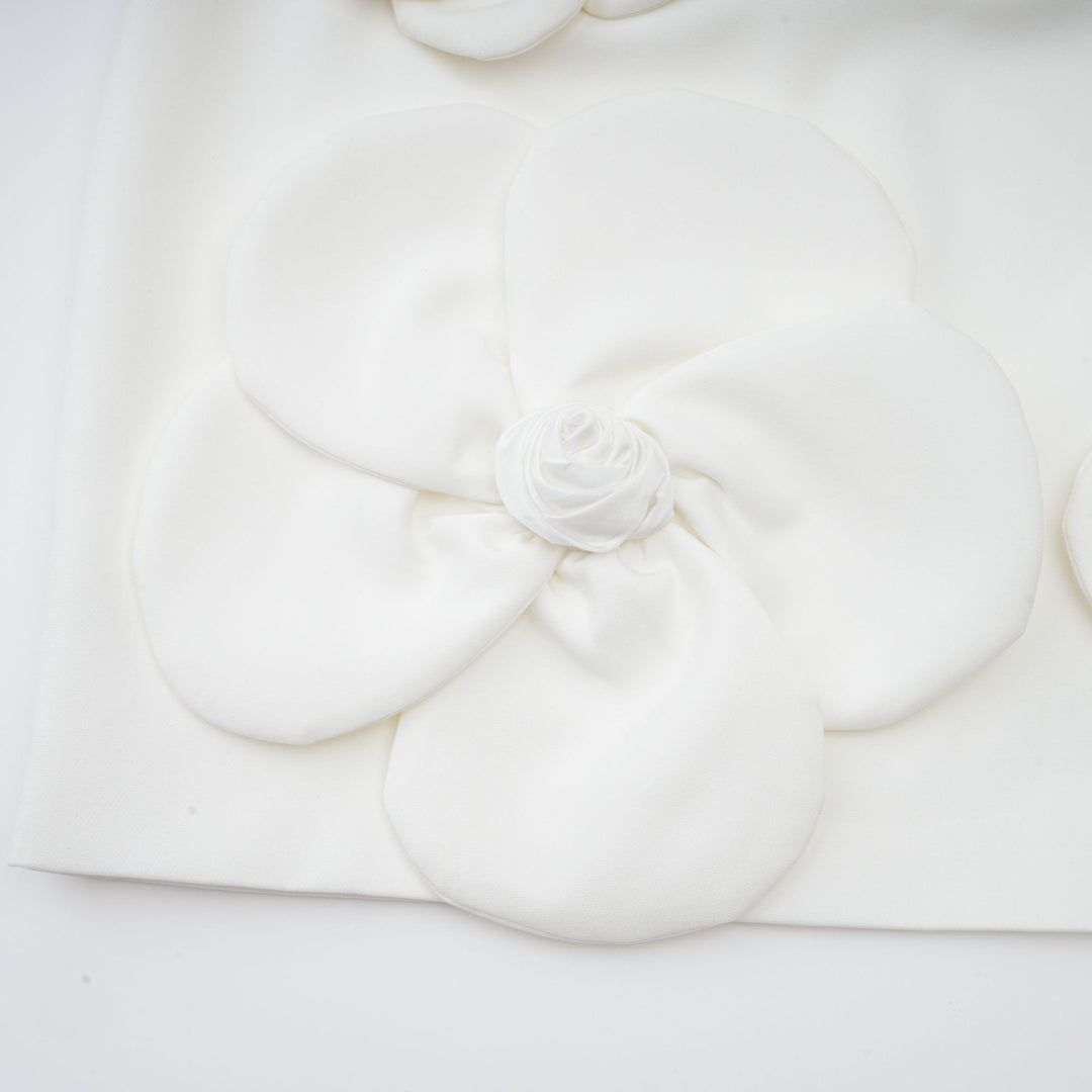 Florale abito mini lussuoso offshoulder