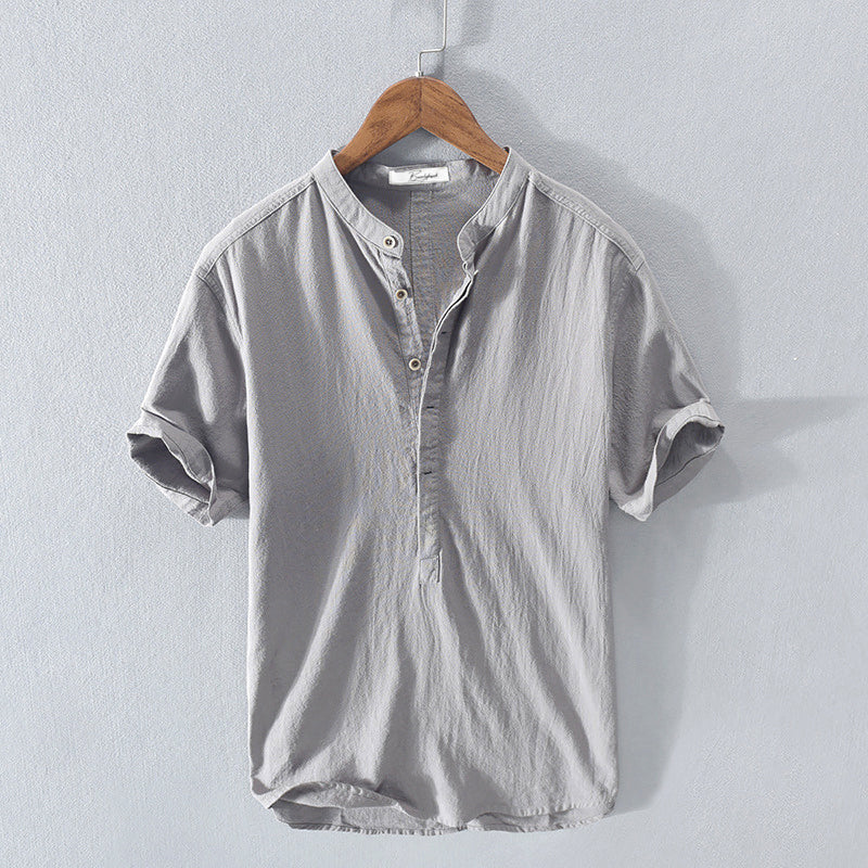 Andrea – Camicia popover camicia uomo manica corta