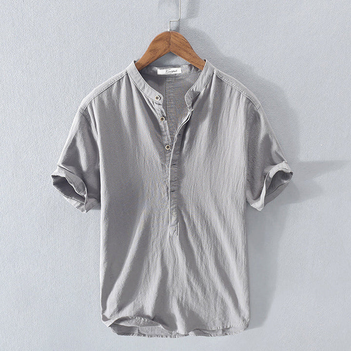 Andrea – Camicia popover camicia uomo manica corta