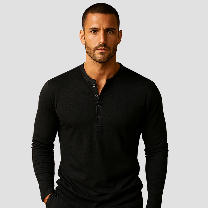 Davide – Maglia Henley uomo manica lunga