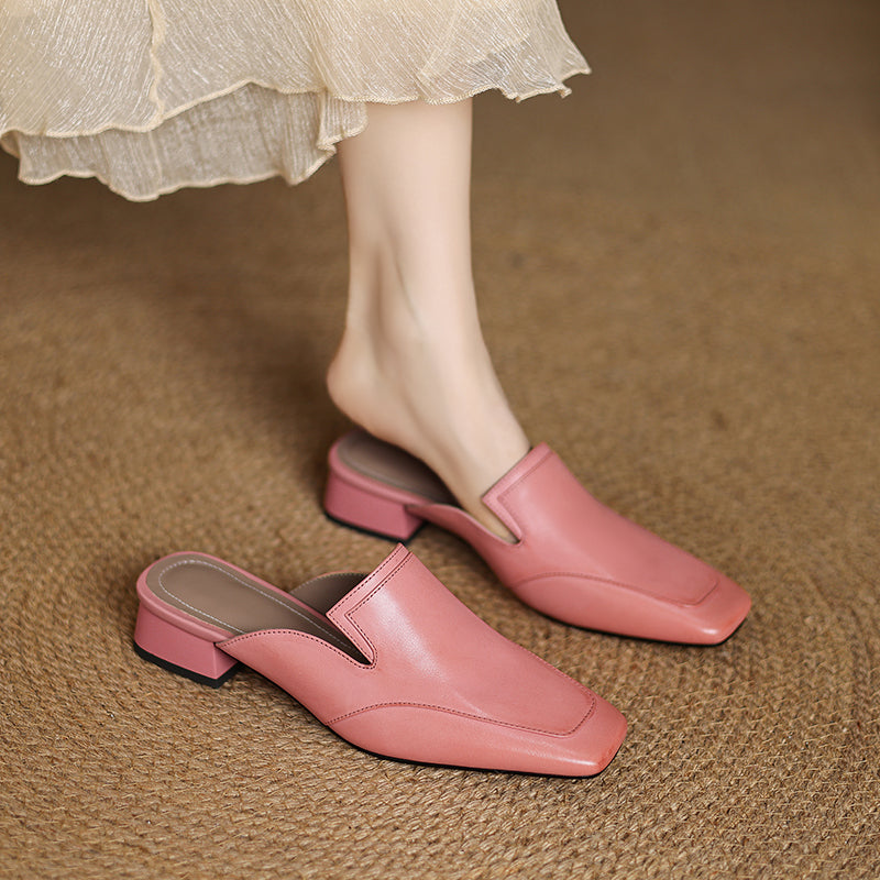 Mules donna eleganti in pelle