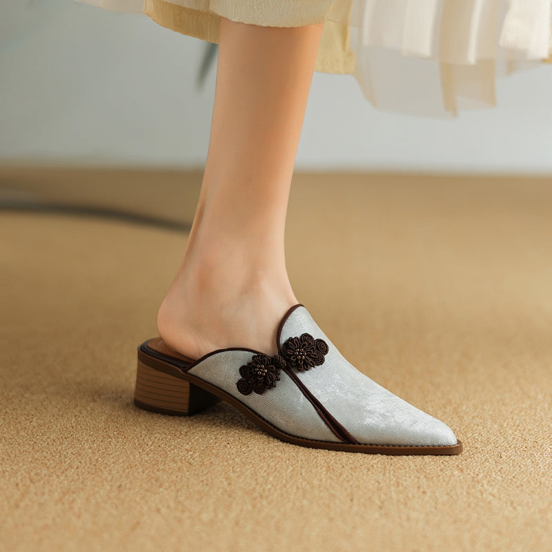 Mules donna suede eleganti