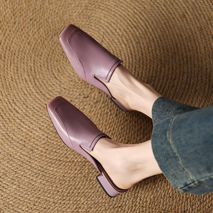 Mules donna eleganti in pelle