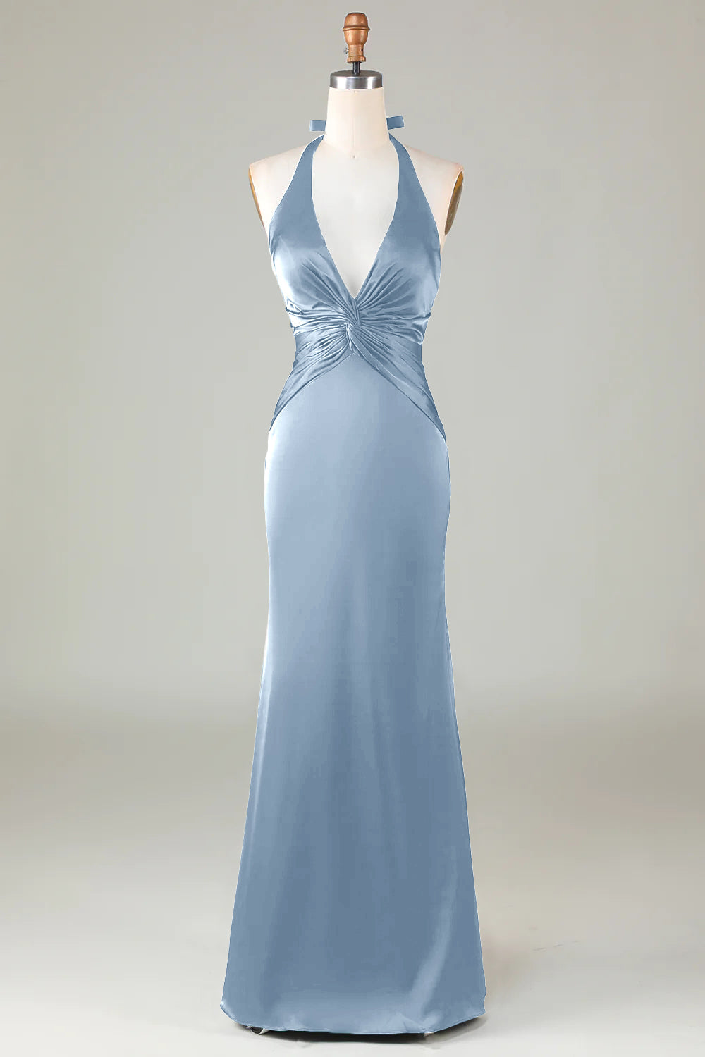 Vestito Cerimonia Azzurro Raffinato