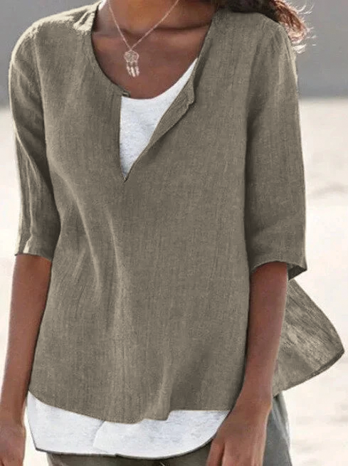 Top donna elegante manica 3/4