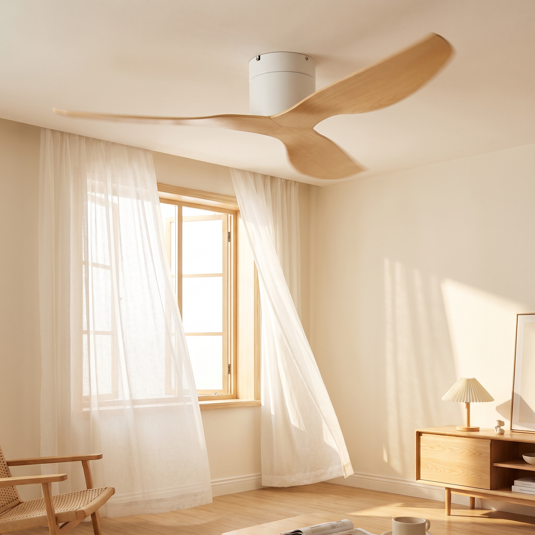 Ventilatore a Soffitto Silenzioso con Telecomando – Design Moderno