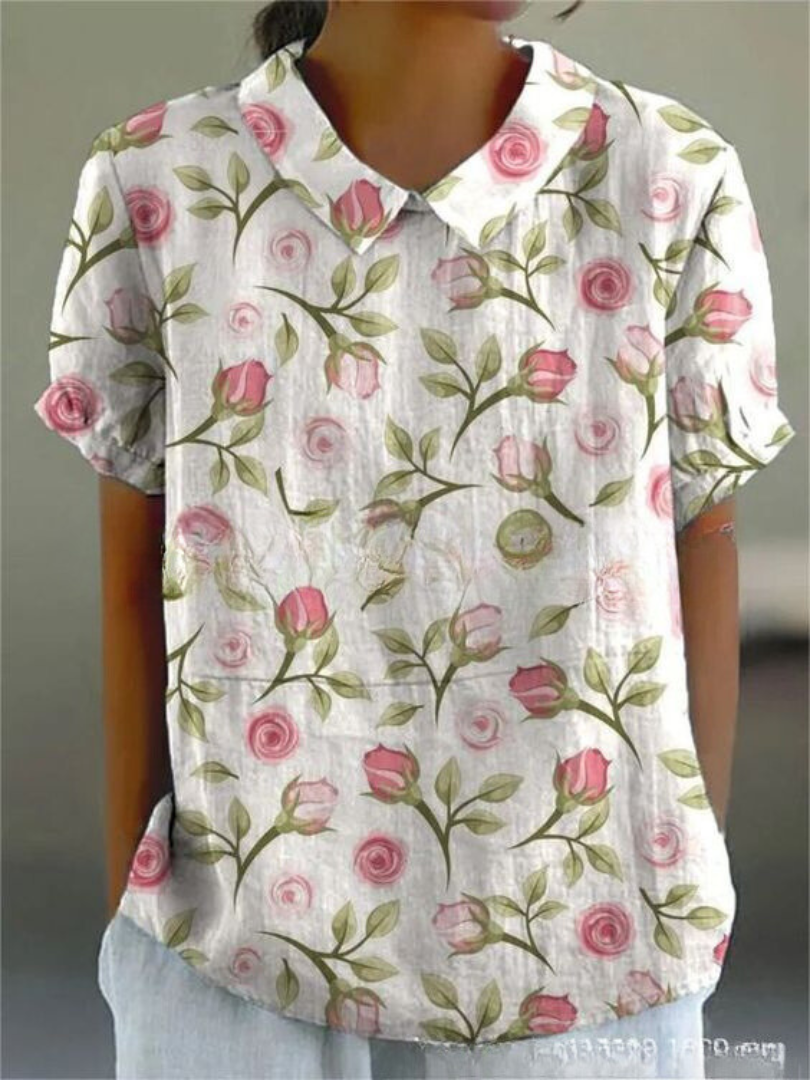 T shirt florale donna camicia estiva