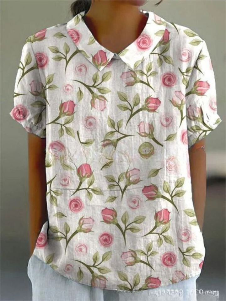 T shirt florale donna camicia estiva