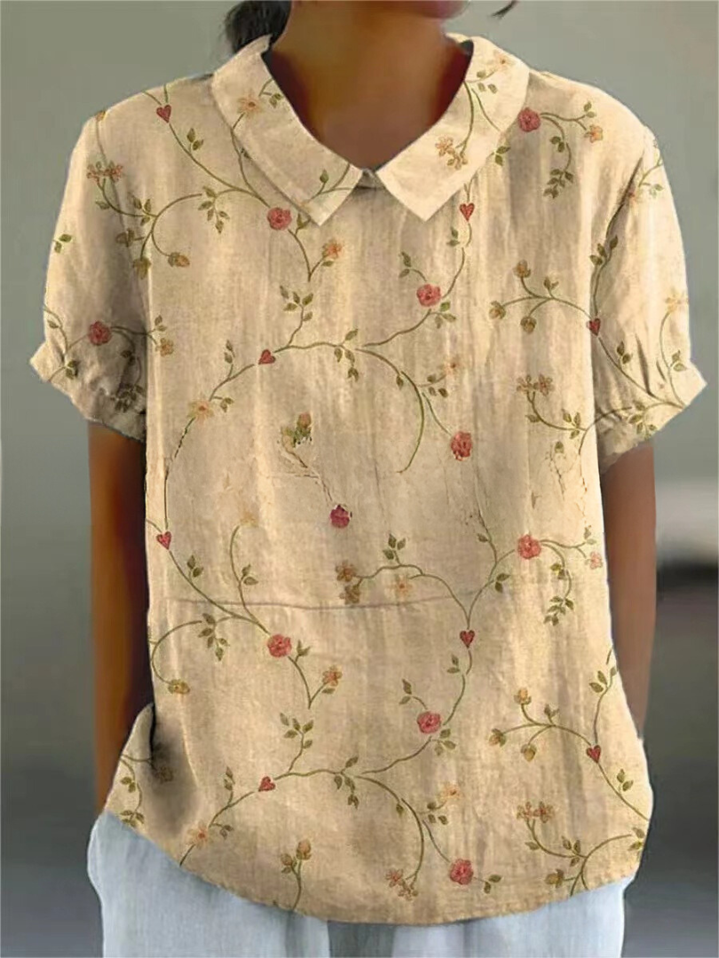 T shirt florale donna camicia estiva