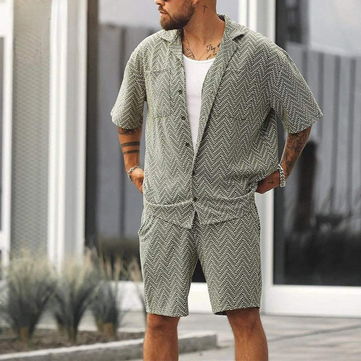 Classico Completo Estivo Uomo Verde Shorts