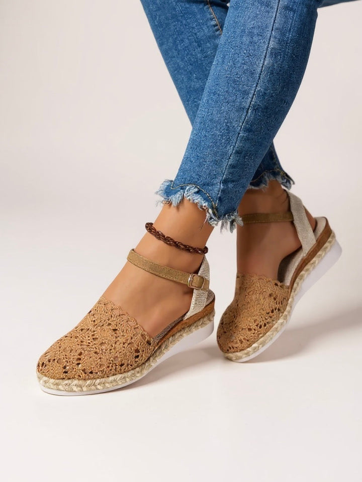 Darby Sandali Espadrillas Donna – Plateau in Crochet Artigianale